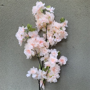 O-312 Faux Japonais Blanc Soie Fleur Artificielle Branches De Fleurs De <span class=keywords><strong>Cerisier</strong></span> pour Décor De Mariage Arbre De Fleurs De <span class=keywords><strong>Cerisier</strong></span> - Product Image 6