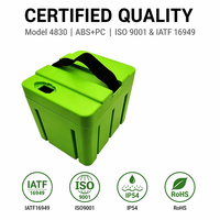 Boîtier de batterie moulé sur mesure 4830, ignifuge, pour batterie lithium DIY, IP54, LiFePO4, empilable et verrouillable, pour robot électrique