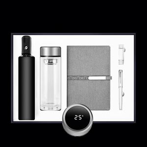 Produits innovants 2022, gourde isotherme à double paroi avec bloc-notes, haut-parleur et stylo, ensemble cadeau pour offres promotionnelles avec logo - Product Image 6