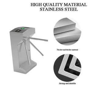 Tourniquet trépied standard pour salle de sport avec contrôle d'accès par empreinte digitale/visage, système de tourniquet trépied à trois bras - Product Image 2