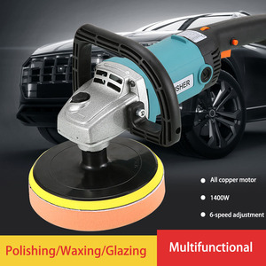 1400W 6 vitesses rotative électrique orbitale voiture polisseuse marbre <span class=keywords><strong>carrelage</strong></span> sol cirage et vitrage ensemble d'outils multifonctionnel polisseuse - Product Image 6