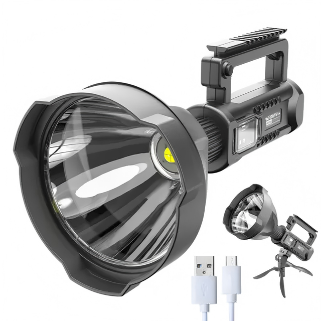 Super Bright LED Flashlight P50 USB Rechargeable Waterproof Outdoor Torch Light for Camping & Hunting Handheld Searchlight