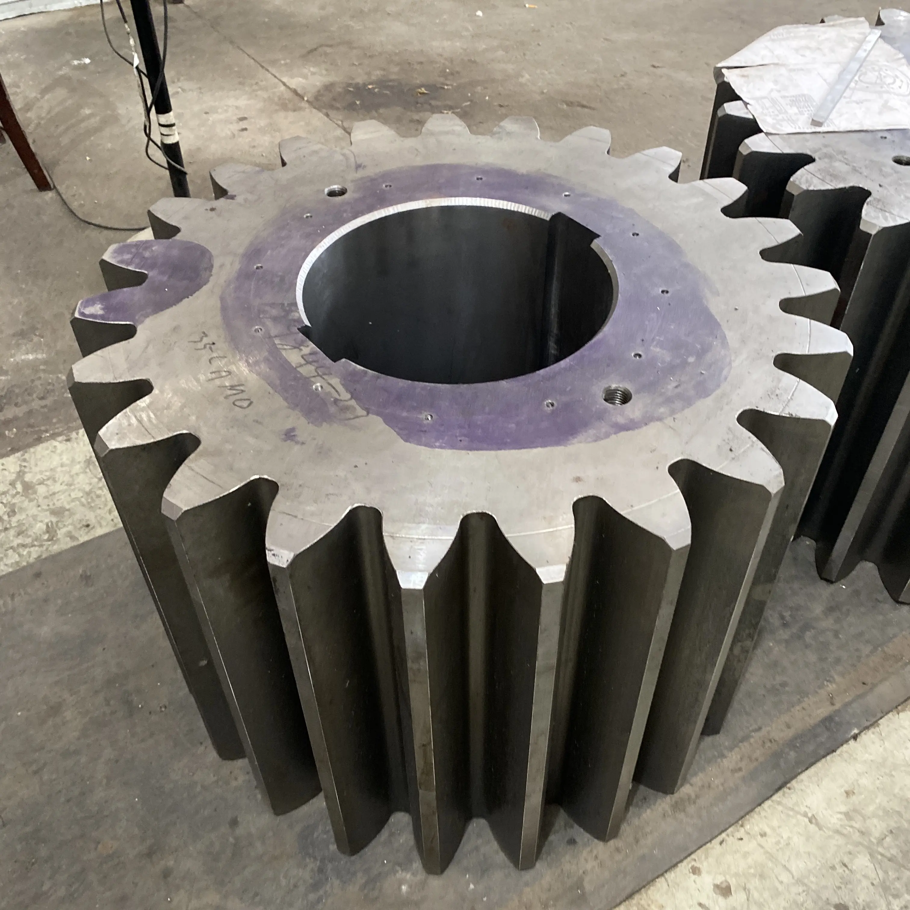 Gear Factory OEM High Hardness Heavy Forged Helical Pinion Tripple Gear Wheel Factory