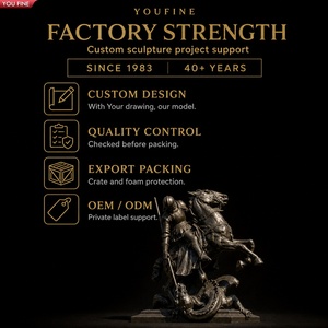 YOUFINE Statue équestre grandeur nature en bronze du Chevalier Saint George et du <span class=keywords><strong>Dragon</strong></span> pour la décoration des places publiques extérieures - Product Image 6