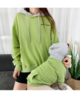 도매 패션 프렌치 불독 후드티, 반려견과 견주 커플룩 - Product Image 4