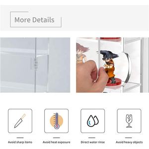 Vitrine d'exposition en acrylique pour figurines Mini Funko <span class=keywords><strong>Pop</strong></span>, anti-poussière, transparente, murale ou sur pied, rangement à 5 niveaux - Product Image 3