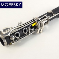 MORESKY E117 Clarinete Soprano BB de 17 Llaves, Colorido, Niquelado, Cuerpo de Resina ABS, Instrumento de Viento Personalizable