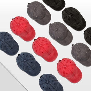 Cotton High Quality 3D Embroidery Custom Logo Vintage Washed Style Running Sports 6 Panel Baseball <b>Cap</b> Customization Manufacture - Product Image 5