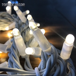 Para Toprex alta calidad IP65 impermeable LED goma cadena luz 220V/240V boda Navidad decoración al aire libre vacaciones iluminación - Product Image 3