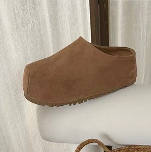Mocassins montants à semelle Birkenstock, dessus en cuir de vison sans talon, pantoufles Mueller décontractées type UGG pour se détendre - Product Image 2