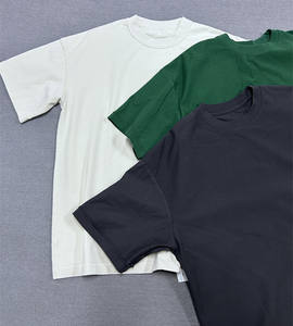 T-shirt Homme Oversize à Manches Courtes en Coton Biologique Lourd 100% Tricoté, Logo Imprimé en Sérigraphie sur le Devant, Respirant et Tendance - Product Image 3