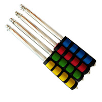 Mástiles de Bandera Extensibles y Ajustables de Acero Inoxidable, Retráctiles, para Guías Turísticos, Telescópicos, para Puntero de Enseñanza