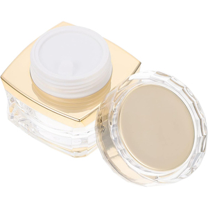 Luxury Double Wall Cosmetic Skin Care Jar with Gold Lid 50 ml Acrylic Square Cream Jars - Product Image 1