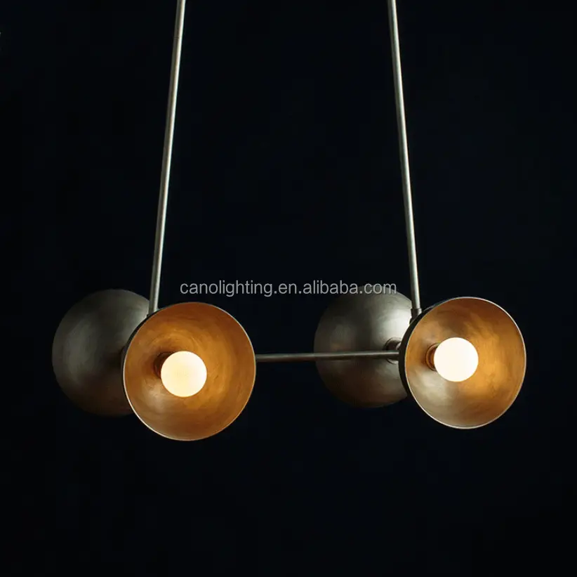 Retro industrial pendant lighting fixtures dining kitchen 4 lights nordic black metal chandelier