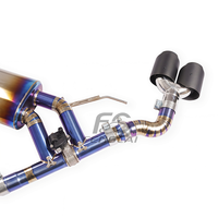 Tubo de Escape de Aleación de Titanio de Alta Calidad para BMW X5 X6 3.0T, Tubos de Escape CatBack con Válvulas, Controlador y Punta de Carbono