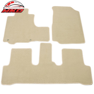 Tapis de sol pour Honda CRV 07-11, velours beige, antidérapant, tapis antidérapants pour voiture, avant et arrière, 3 pièces - Product Image 1