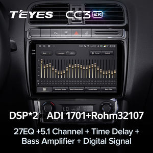 Autoradio multimédia vidéo <span class=keywords><strong>GPS</strong></span> Android TEYES CC3 2K pour <span class=keywords><strong>Volkswagen</strong></span> POLO 5 2008 - 2020, navigation stéréo, pas de 2din 2 Din Dvd - Product Image 4