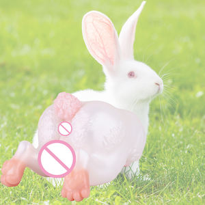 Masturbador Masculino de Doble Canal Estilo Conejo de Fantasía, Juguete Erótico de Silicona Inspirado en Animales para la Vida Sexual Masculina - Product Image 2