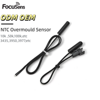 Sonde de température NTC étanche IP68 en TPE surmoulé 10K 3950 pour la réfrigération, les congélateurs et la chaîne du froid