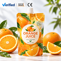 Pochette à bec verseur personnalisée 50ml 100ml 200ml, taille personnalisée, PET/AL/PE, qualité alimentaire, avec bouchon à vis pour sachet de jus, café, soda, emballage de jus