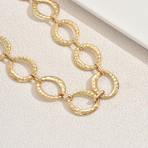 Geometric Circular <b>Ring</b> Zinc Alloy <b>Necklace</b> For Party Fashion Chains - Product Image 3