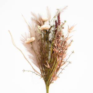 Flores artificiales de 26 pulgadas, hierba Pampas, hojas naturales secas, mezcla de plantas para el hogar, arreglo de flores, ramo de fiesta, boda D - Product Image 1