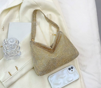 Sac à main coréen PEIQUAN pour femme, sac bandoulière multifonctionnel avec strass brillants, tendance