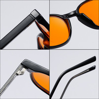 Monture Optique Classique TR90 Personnalisée avec Logo, Verres Jaune Orange Rouge, Lunettes de Créateur Anti-Lumière Bleue, Vente Directe Usine 2026
