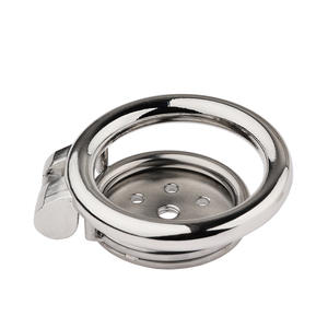 Paslanmaz çelik erkek düz Chastity kilit anti-kaçış Chastity kafes - Product Image 2