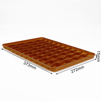 Plateau d'emballage en plastique de luxe pour dattes et chocolats, plateau d'emballage doré personnalisé pour dattes de Dubaï, confiseries, chocolats, pâtisseries