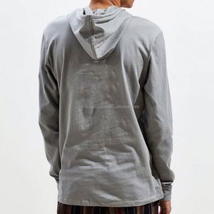 Sweat à capuche à manches longues pour hommes Logo OEM Printemps Décontracté Streetwear Chaîne de poche Bloc de couleur personnalisé Sweat à capuche à manches longues - Product Image 4
