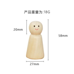 Figura de Madera de Color Natural para Pintar, Muñeca de Madera para Pintar, Juguete de Arte para Niños, Manualidades Creativas, Juguete de Dibujo - Product Image 4