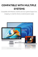 VegGieg - Convertidor DP a HDMI 4K 30Hz al por Mayor, Adaptador DisplayPort a HDMI Macho a Hembra con Chip CS5218 y Cable OFC para PC y TV