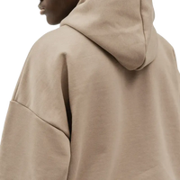 Sweat à capuche personnalisé épais 500 g/m² à épaules tombantes, coupe oversize, haute qualité, vierge, 100 % coton, tissé en maille pour homme