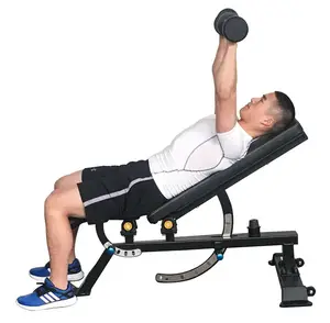 Nhà máy giá rẻ thiết bị tập thể dục Workout điện giá có thể điều chỉnh băng ghế dự bị phẳng cho nhà phòng tập thể dục