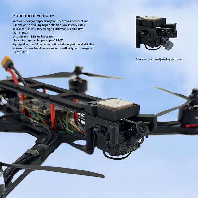 Night Vision FPV Drone 10" Brushless Motor HD Video Transmission Kit