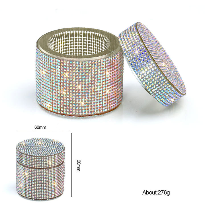 Round AB diamond crystal cup