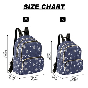 Customized Women Gold Zipper with Pocket Backpack Quilted Travel Backpack Lightweight Bookbag for Office Outdoor - Product Image 3