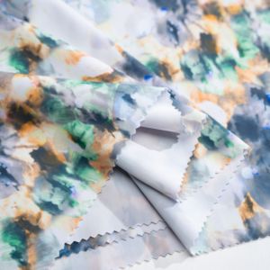 8039 Tùy Chỉnh Nhiệt Kỹ Thuật Số In Satin Lụa <span class=keywords><strong>Polyester</strong></span> Spandex Vải Cho Phụ Nữ Ăn Mặc - Product Image 2