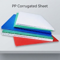 Plaques en plastique ondulé pour enseignes de jardin, feuilles PP alvéolées pour impression, panneaux publicitaires en carton ondulé
