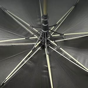 Customized High Quality Modern Rain <b>Umbrella</b> 27 Inch 8 Ribs <b>Windproof</b> Semi Automatic UV Big Straight <b>Umbrella</b> With logo - Product Image 5
