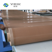 Feuille de PTFE résistant à la chaleur feuille de plastique résistant à la chaleur tissus en fibre de verre revêtus de PTFE tissu en fibre de verre ptfe