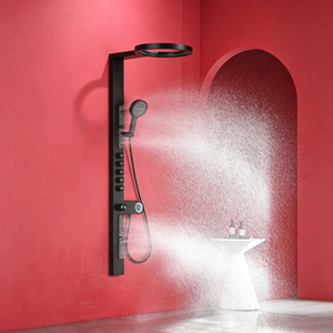 Colonne de <span class=keywords><strong>douche</strong></span> murale avec pommeau de <span class=keywords><strong>douche</strong></span> électrique, mitigeur eau chaude et froide, robinet de <span class=keywords><strong>douche</strong></span> <span class=keywords><strong>en</strong></span> laiton et <span class=keywords><strong>douche</strong></span> de plafond à effet pluie - Product Image 6