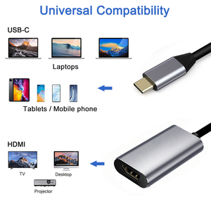 Nouvel article 4K 60HZ TYPE C vers <span class=keywords><strong>HDMI</strong></span>-compatible 4K adaptateur USB C mâle vers HDTV femelle câble convertisseur pour ordinateur portable <span class=keywords><strong>tablette</strong></span> <span class=keywords><strong>TV</strong></span> MacBook - Product Image 4