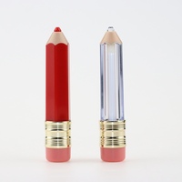 Tubes de brillant à lèvres jaunes personnalisés pour bricolage Récipients en plastique de 10ml avec logo personnalisé pour emballage de rouge à lèvres pour cosmétiques