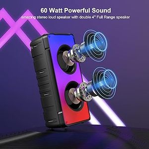 Altavoz Bluetooth portátil más vendido en línea del año 2023, 20W <span class=keywords><strong>RMS</strong></span>, con dos micrófonos inalámbricos - Product Image 5