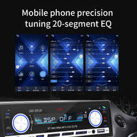 Autoradio multimédia avec égaliseur DSP 20 segments, réglage BT/FM/USB/TF/AUX, lecteur MP3 pour voiture, modèle 20158