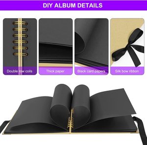 DIY Kraft 11,5x8,5 pulgadas pajarita abatible álbum de recortes álbum de fotos con accesorios foto cubierta <span class=keywords><strong>Scrapbooking</strong></span> <span class=keywords><strong>Kit</strong></span> - Product Image 3
