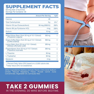 Biokom Private Label Gummies Brûleur de Graisse Minceur Nuit Perte de Poids Detox Enzyme Brûleur de Graisse Supplément Gélifiant avec Mélatonine - Product Image 2