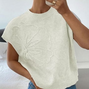 <b>Women's</b> Sleeveless O-Neck Sweater <b>Vest</b> Anti-Pilling Soft <b>Knitted</b> Top for Casual Wear New Solid Color for Girls - Product Image 4